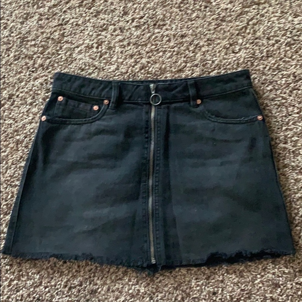 Free People Zip It Up Mini Skirt